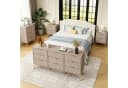 UEV Schlafzimmer-Set 3er-Set Weiß/Schwarz/Blau Skandinavisch Bild 1