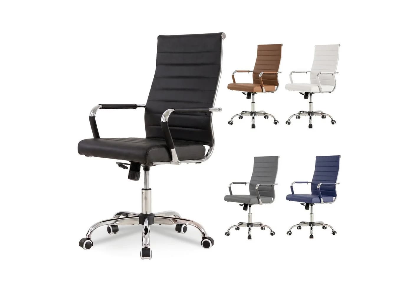 UEV Ergonomischer Schreibtischstuhl Schwarz mit Wippfunktion - Bild 2