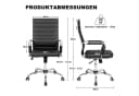 UEV Ergonomischer Schreibtischstuhl Schwarz mit Wippfunktion Bild 3