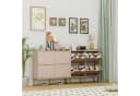 UEV Schuhschrank schmal mit 4 Klappen Moka Bild 1