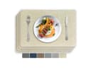 Vivi Idee Platzset Beige Kunstleder 4er Set Bild 2
