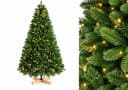 Vankel Künstlicher Weihnachtsbaum mit Schneeoptik – dichter realistischer Tannenbaum mit LED-Lichterkette Bild 2