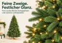 Vankel Künstlicher Weihnachtsbaum mit Schneeoptik – dichter realistischer Tannenbaum mit LED-Lichterkette Bild 3
