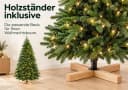 Vankel Künstlicher Weihnachtsbaum mit Schneeoptik – dichter realistischer Tannenbaum mit LED-Lichterkette Bild 5