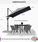 PURPLE LEAF Sonnenschirm Quadratisch UV50+ 360° Rotation Bild 1