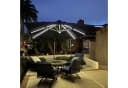 PURPLE LEAF Sonnenschirm Quadratisch LED-Licht 360° Rotation Bild 4