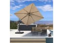 PURPLE LEAF Terrassenschirm Beige 270x270 cm UV50+ Ampelschirm Bild 4