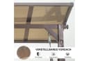 PURPLE LEAF Hollywoodschaukel 3-Sitzer Beige Stahlrahmen PVC Hardtop Bild 5