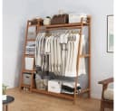 WAOHO Kleiderständer Bambus Freistehend 7 Fächer Garderobe Bild 4