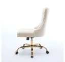 BBWL Polsterstuhl Samt Beige Ergonomisch Höhenverstellbar Bild 4