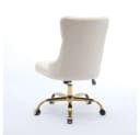 BBWL Polsterstuhl Samt Beige Ergonomisch Höhenverstellbar Bild 5