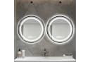 BBWL LED Badezimmerspiegel rund mit Antibeschlag und Touchschalter Bild 2