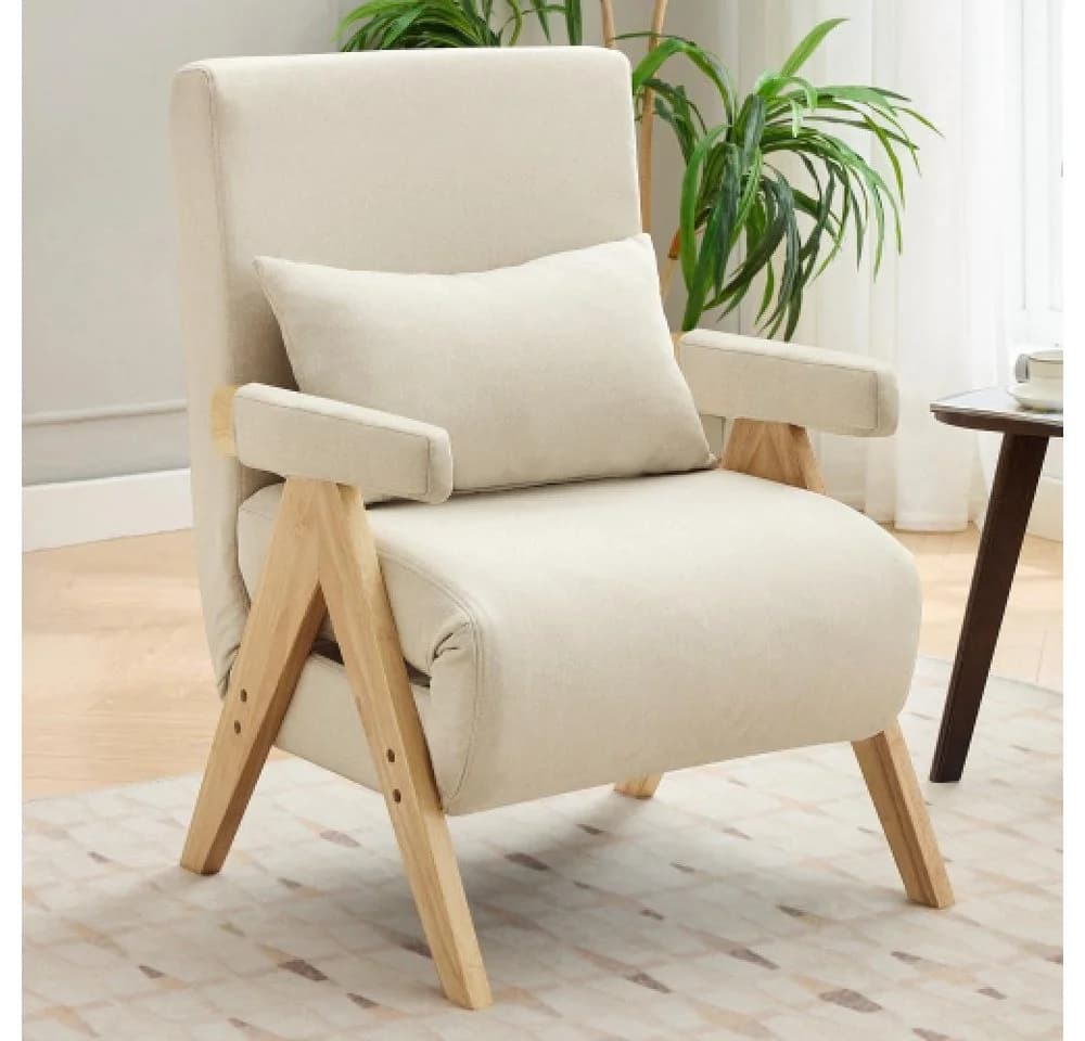 BBWL 3-in-1 Umbausessel Leinen Beige verstellbar - Bild 2