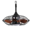 BBWL Deckenventilator 51 cm mit LED Licht, DC Motor, Fernbedienung, schwarz Bild 4