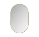 BBWL Badezimmerspiegelschrank Oval Schwarz Metall mit Stauraum Bild 5