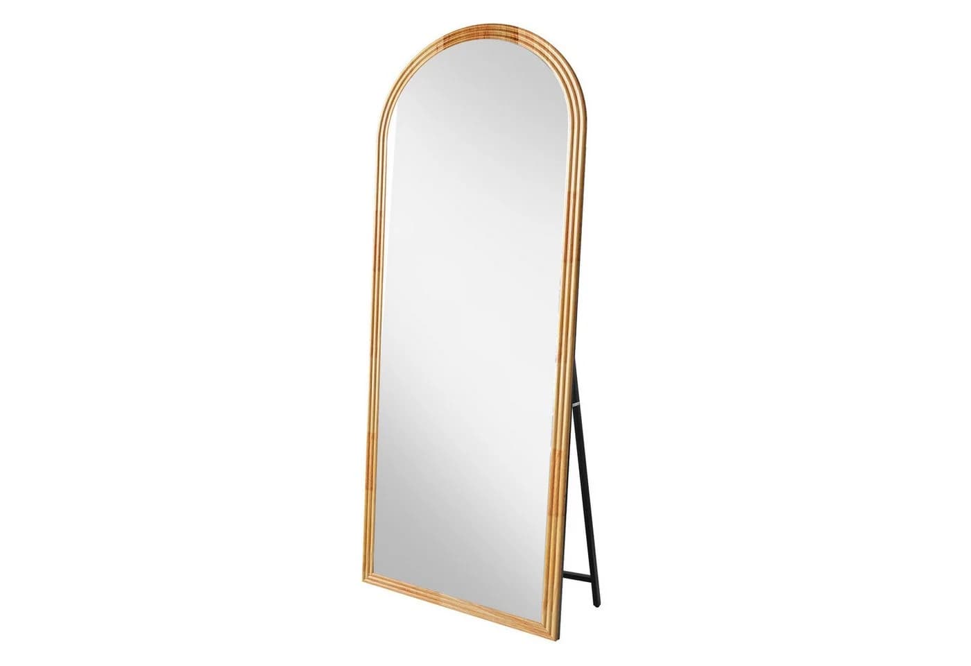 Yemaster Ganzkörperspiegel 160x50 cm Massivholz Gebogen