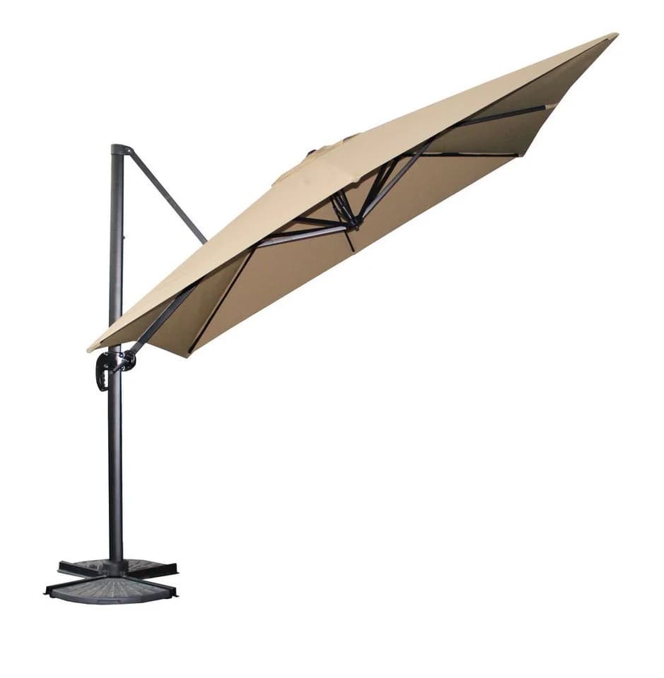 BBG Pavillon Rom Sonnenschirm 3x3m Aluminium Eisen 360° Drehfuß - Bild 3