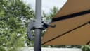 BBG Pavillon Rom Sonnenschirm 3x3m Aluminium Eisen 360° Drehfuß Bild 5