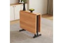 BBWL Ausziehbarer Klapptisch Natürliche Holzoptik Modern Bild 3