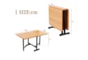 BBWL Ausziehbarer Klapptisch Natürliche Holzoptik Modern Bild 4