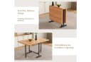 BBWL Ausziehbarer Klapptisch Natürliche Holzoptik Modern Bild 5