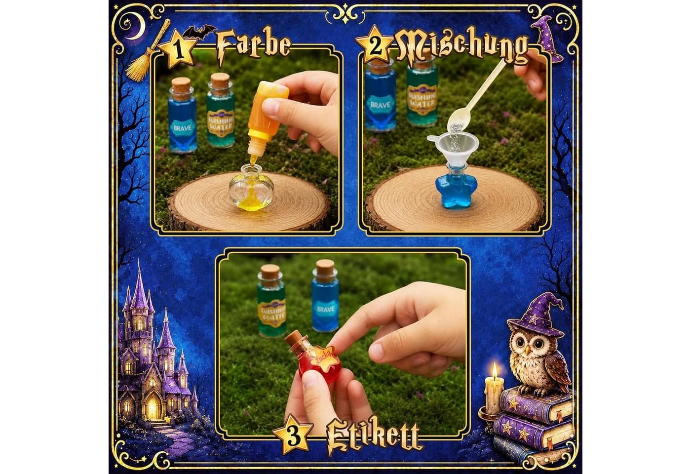 EXTSUD Zaubertrank Set 91-teilig mit leuchtenden Perlen - Bild 3