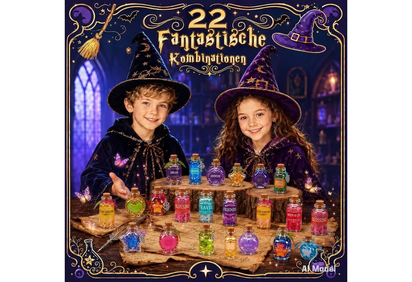 EXTSUD Zaubertrank Set 91-teilig mit leuchtenden Perlen - Bild 4