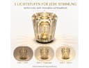 Fyrove Kristall Nachttischlampe mit Akku & 3 Helligkeitsstufen Bild 3