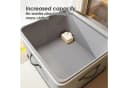 Fyrove Aufbewahrungsbox Grau Faltbar mit Deckel & Griffen Bild 5