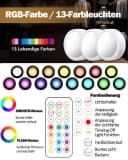 Fyrove LED Unterbauleuchte 3er Set RGB dimmbar mit Fernbedienung Bild 1