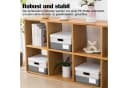 Fyrove Aufbewahrungsbox Faltbar 40L mit Deckel & Griffen Braun Bild 5