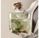 Muxing Glasvase Handtaschenform Klar Deko Vase Bild 5