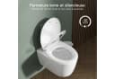 Rainsworth WC-Sitz mit Nano-Glasur Soft-Close D-Form Bild 3