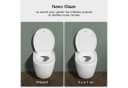 Rainsworth WC-Sitz mit Nano-Glasur Soft-Close D-Form Bild 4