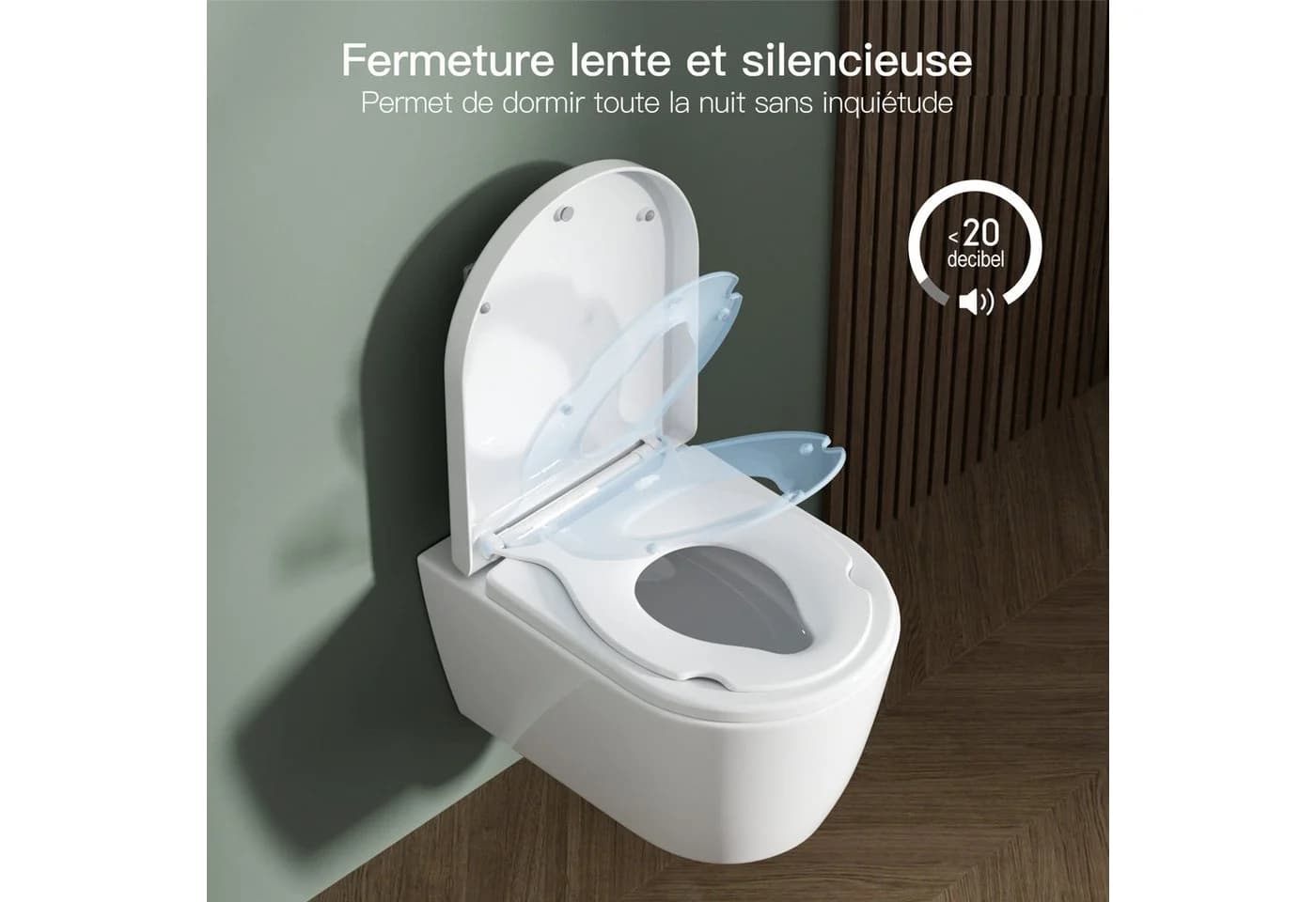 Rainsworth WC-Sitz Kinder Nano-Glasur Ein-Knopf-Schnellverschluss - Bild 3