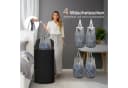 Rainsworth Wäschekorb mit Deckel 140L Schwarz Beige Bild 3