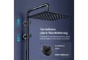 Rainsworth Duschsystem Duschkopf Set Schwarz 3 Strahlarten Bild 5