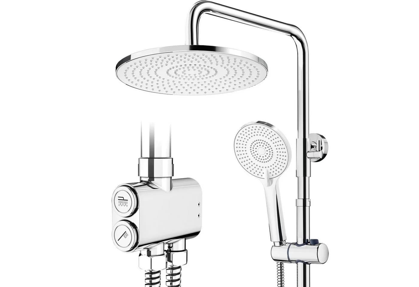 Rainsworth Duschsystem mit Regendusche 25cm Chrom - Bild 2