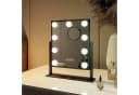EMKE Kosmetikspiegel Hollywood mit 7-fach Lupe & LED-Beleuchtung Schwarz Bild 2