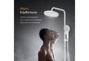 EMKE Duschsystem mit Thermostat und Regendusche Weiß Bild 3