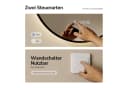 EMKE Badspiegel LED-Badezimmerspiegel Rund mit Uhr, Anti-Beschlag, Neutrales Licht (4300K), Dimmbar, IP44 Bild 5
