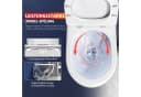 Rainsworth Flachspül-WC Hänge WC Spülrandlos Toilette 4.5/3L Soft-Close Weiß Bild 1