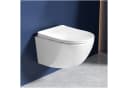 Rainsworth Flachspül-WC Hänge WC Spülrandlos Toilette 4.5/3L Soft-Close Weiß Bild 2