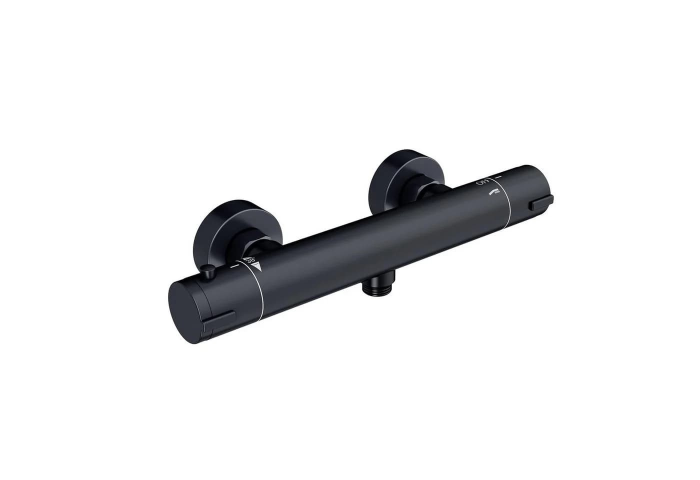 Rainsworth Brausegarnitur Duscharmatur mit Thermostat Schwarz - Bild 2