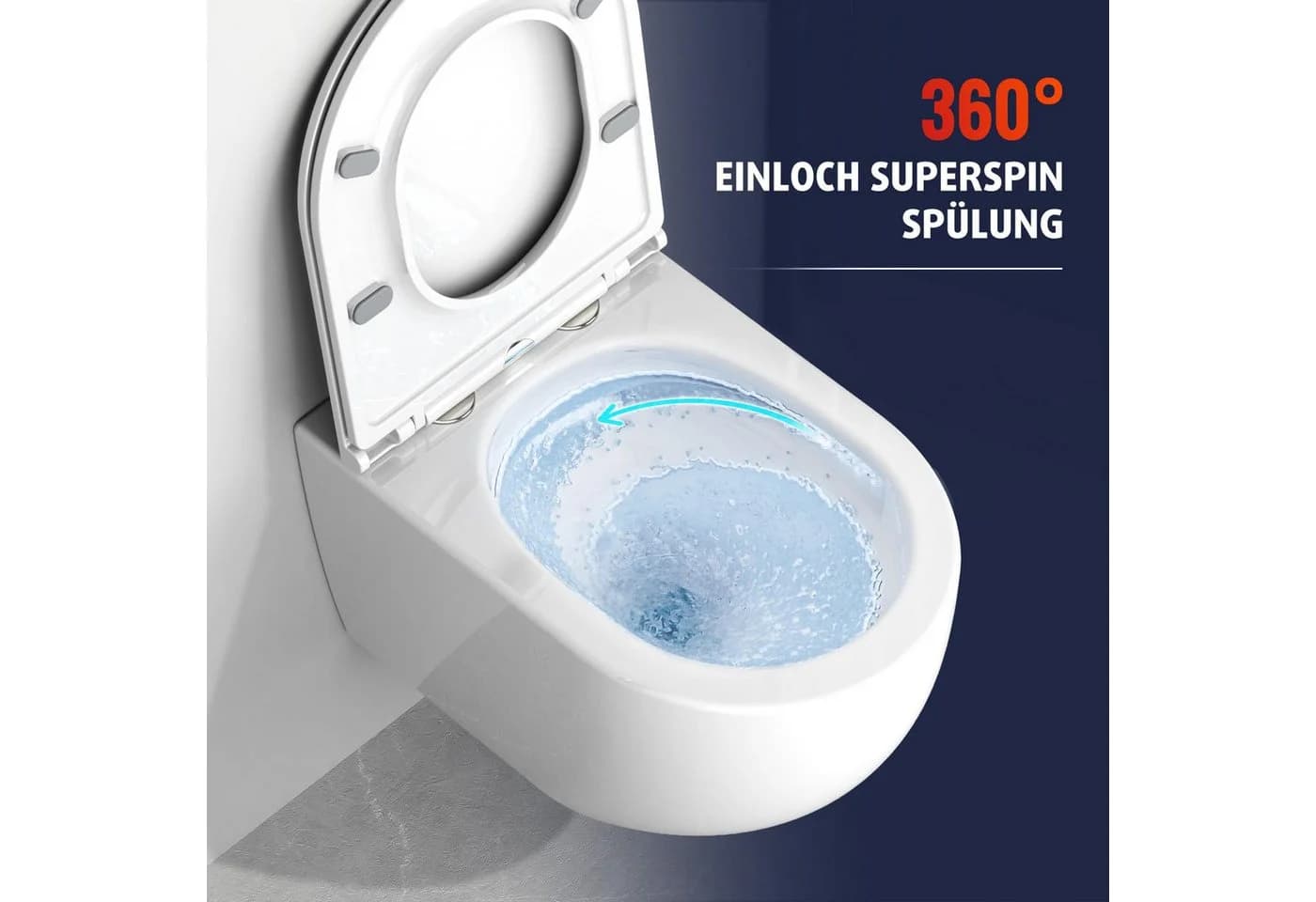 Rainsworth Hänge-WC spülrandlos mit Softclose - Bild 3