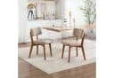 OKWISH 4-Fußstuhl Esszimmerstuhl 2er-Set Massivholzbeine Ergonomisch Bild 2