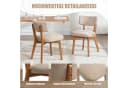 OKWISH 4-Fußstuhl Esszimmerstuhl 2er-Set Massivholzbeine Ergonomisch Bild 5