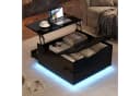 MODFU Höhenverstellbarer Couchtisch mit LED-Beleuchtung und Stauraum Bild 3