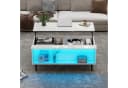 MODFU Couchtisch weiß höhenverstellbar mit LED & Stauraum Bild 2