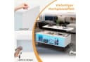 MODFU Couchtisch weiß höhenverstellbar mit LED & Stauraum Bild 5